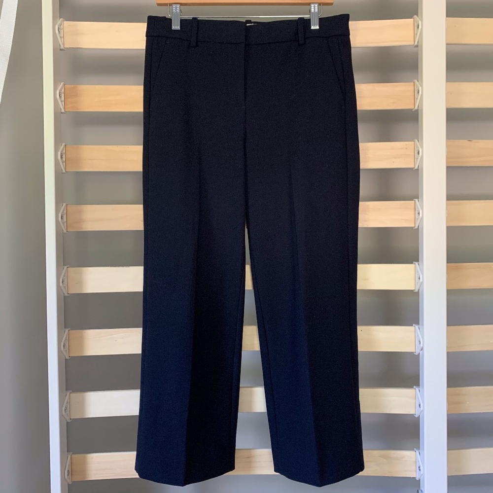J.Crew 365 Wide-Leg Crop Pants, Navy Blue